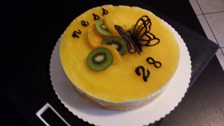 Entremet pêches 